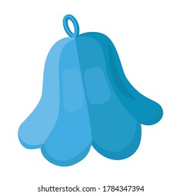 Icono vector de sombrero de sauna.Icono vector de dibujos animados aislado en sombrero de sauna de fondo blanco.