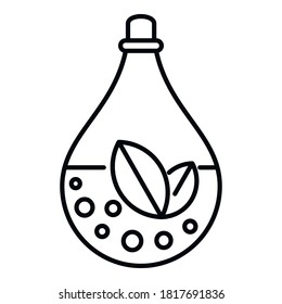 Sauna herbal oil icon. Outline sauna herbal oil vector icon for web design isolated on white background