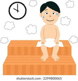 Sauna is a hot bathing method in which you enter a room (sauna room) that has become hot with far-infrared rays and steam to warm your body and sweat.