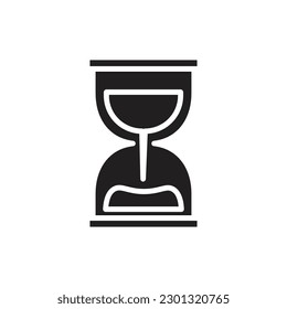 Sauna Hourglass Filled Icon Vector Illustration