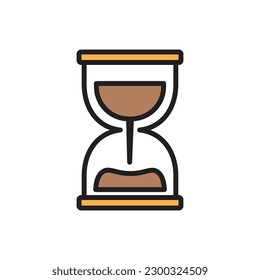 Sauna Hourglass Icon Vector Illustration