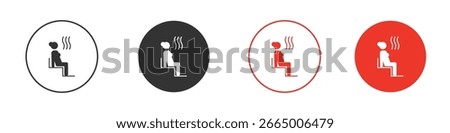 Sauna icon. Black style vector icons. Isolated sign symbol