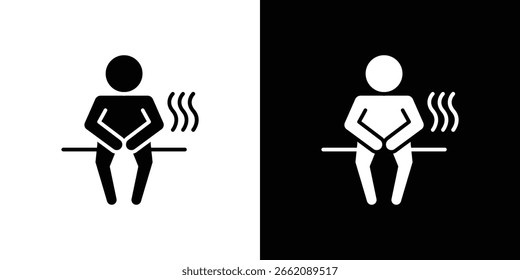 Vetores de glifos de ícone da Sauna. Pacote simples da Web.