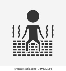 Sauna icon illustration isolated vector sign symbol