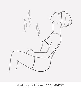 Sauna icon line element. Vector illustration of sauna icon line isolated on clean background for your web mobile app logo design.