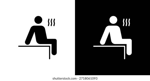 Ícone da Sauna. Pictograma simples de alta qualidade. Estilo sólido moderno