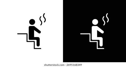 Vector de icono de sauna, letrero plano lleno, pictograma sólido. Símbolo, ilustración del logotipo.