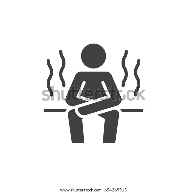 Sauna Icon Vector Filled Flat Sign Stock Vector Royalty Free 654265915