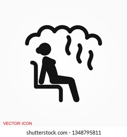 Sauna icon vector sign symbol for design