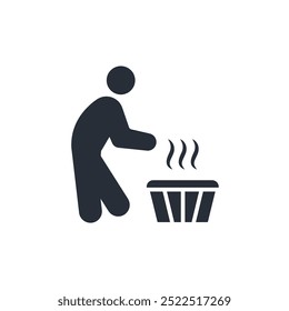 Sauna icon. vector.Editable stroke.linear style sign for use web design,logo.Symbol illustration.