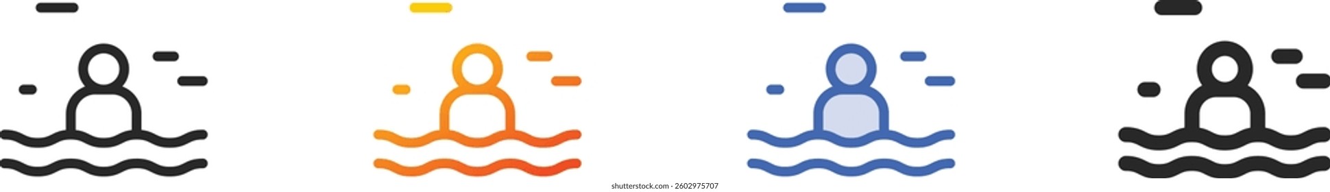 sauna icon.Thin Linear, Gradient, Blue Stroke and bold Style Design Isolated On White Background
