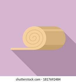 Sauna isolation icon. Flat illustration of sauna isolation vector icon for web design