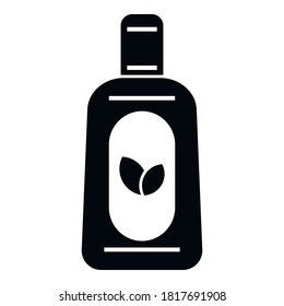 Sauna oil bottle icon. Simple illustration of sauna oil bottle vector icon for web design isolated on white background