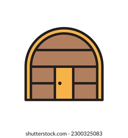 Sauna Place Icon Vector Illustration