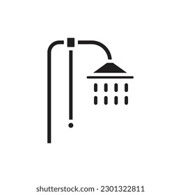 Sauna Shower Filled Icon Vector Illustration