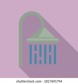 Icono de ducha de sauna. Ilustración plana del icono del vector de ducha de sauna para el diseño web
