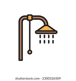 Sauna-Duschsymbol Vektorgrafik