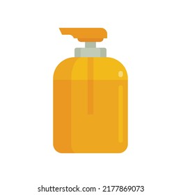 Sauna soap dispenser icon. Flat illustration of sauna soap dispenser vector icon isolated on white background