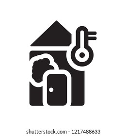 Sauna temperature icon. Trendy Sauna temperature logo concept on white background from sauna collection. Suitable for use on web apps, mobile apps and print media.