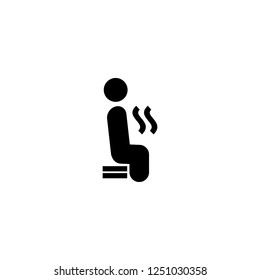 sauna vector icon. sauna sign on white background. sauna icon for web and app