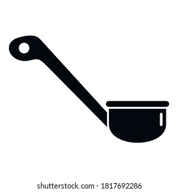 Sauna wood spoon icon. Simple illustration of sauna wood spoon vector icon for web design isolated on white background