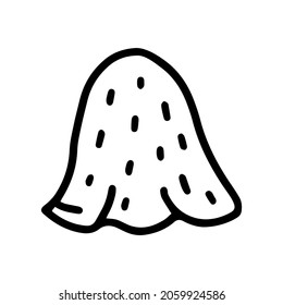 sauna woolen hat line vector doodle simple icon