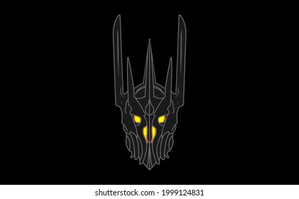 Sauron helmet - Lord of the rings svg