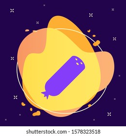 Sausage abstract vector icon. Element of kitchen for mobile concept and web apps illustration. Thin flat icon for website design and development