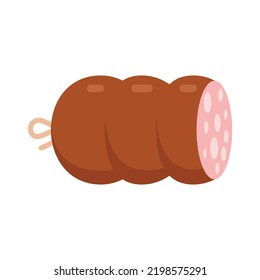 Sausage banger icon. Flat illustration of sausage banger vector icon isolated on white background