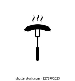 sausage, barbecue icon vector template