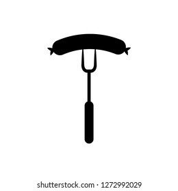 sausage, barbecue icon vector template