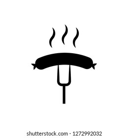 sausage, barbecue icon vector template