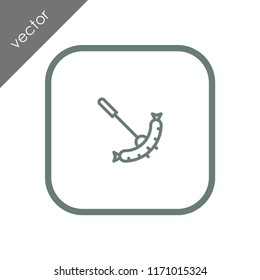 sausage barbeque icon