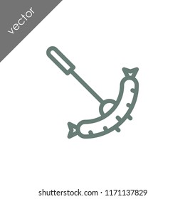 sausage barbeque icon
