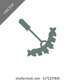sausage barbeque icon