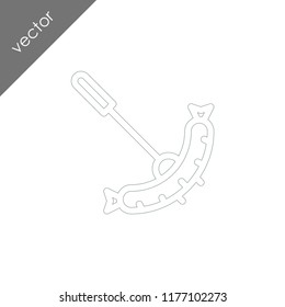 sausage barbeque icon