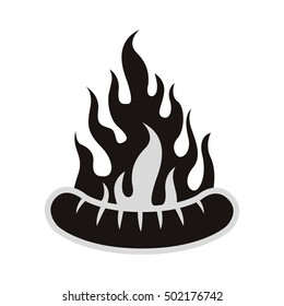 sausage bbq icon