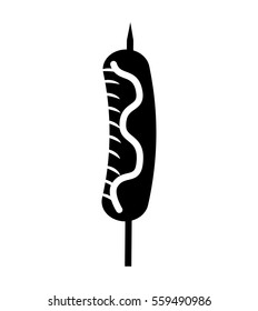 sausage bbq isolated icon vector illustration design