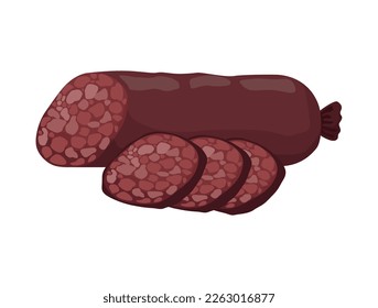 sausage butcher meat product icon