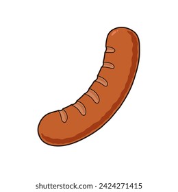 sausage cartoon vector illustration art