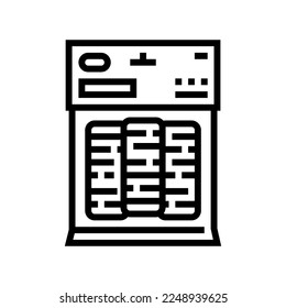 sausage casings line icon vector. sausage casings sign. isolated contour symbol black illustration