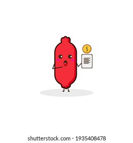 Wurst mit Datencoin-süße Zeichenkombination