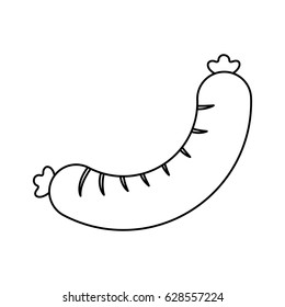 sausage delicious isolated icon
