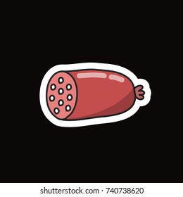 sausage doodle icon