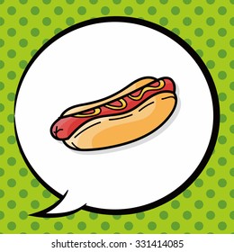 sausage doodle, speech bubble