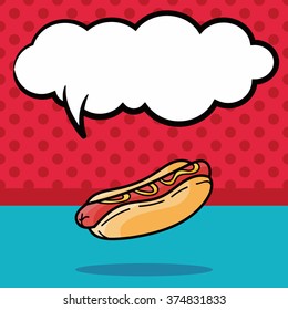 sausage doodle, speech bubble