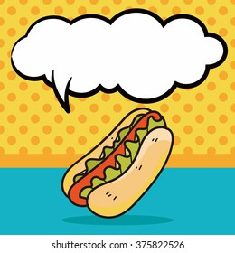 sausage doodle, speech bubble