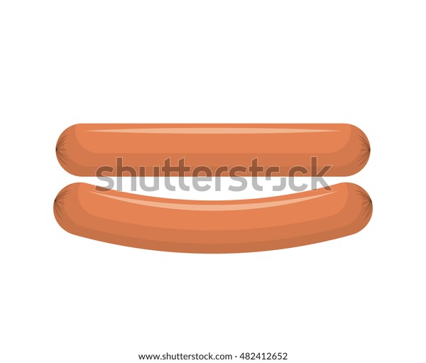 Sausage Fast Food Stock Vector (Royalty Free) 482412652 Shutterstock