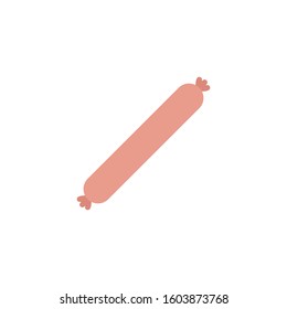 sausage flat icon, vector illustration