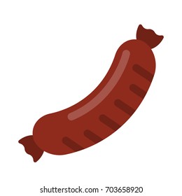 Sausage flat icon. Vector illustration